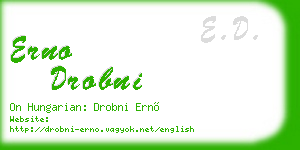 erno drobni business card